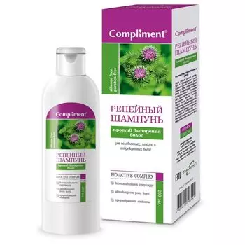 Compliment Репейный Шампунь для волос против выпадения волос 200мл