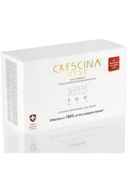 Crescina Комплекс 500 для мужчин Лосьон для стимуляции роста волос №10 + Лосьон против выпадения волос №10 3,5 мл