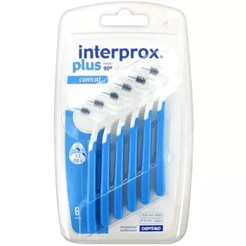 Dentaid Межзубные ершики INTERPROX Plus 2G Conical (1,3мм), 6шт.