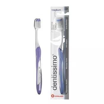 Dentissimo Зубная щетка medium antiplaque для взрослых средняя