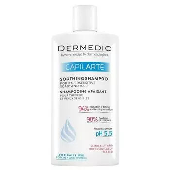 Dermedic Capilarte Успокаивающий шампунь для волос и чувствительной кожи головы 300мл