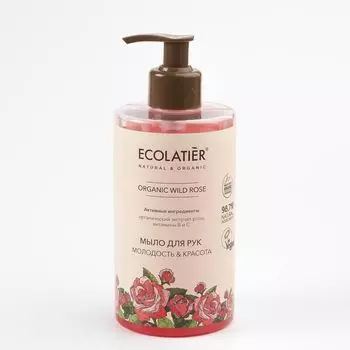 Ecolatier GREEN Мыло для рук Молодость и Красота Дикая роза 460мл