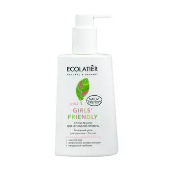 Ecolatier Крем-мыло для интимной гигиены Girls' Friendly Бережный уход для девочек с 3-х лет 250 мл