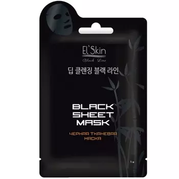 Elskin Маска черная тканевая 10г