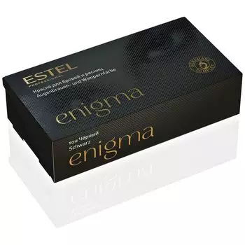 Estel Enigma Краска для бровей и ресниц тон Черный, набор