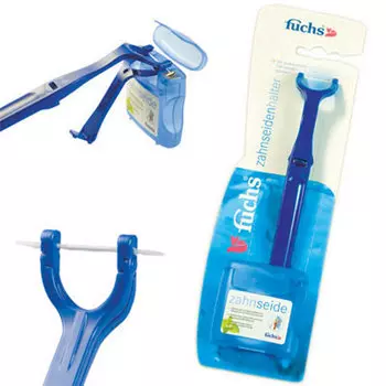 Fuchs Floss holder with Floss держатель для зубной нити и зубная нить 50 м