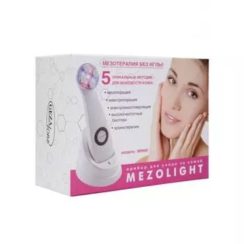 Gezatone m9910 Массажер для ухода за кожей лица Mezolight