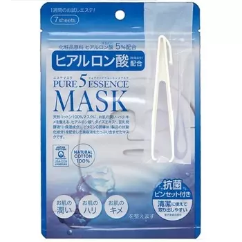 Japan Gals Маска с гиалуроновой кислотой Pure5 Essential 30 шт