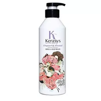 KeraSys Шампунь для волос Элеганс блеск и шелковистость 600 ml