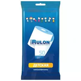 Mon Rulon Влажная туалетная бумага детская 50шт