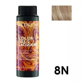 Redken Color Gels Lacquers 8N Краска-лак для волос 3х60мл