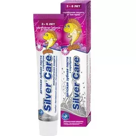 Silver Care зубная паста для девочек с фтором 3-6л 50мл