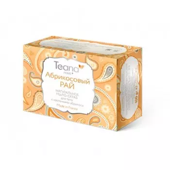 Teana/Теана АБРИКОСОВЫЙ РАЙ Натуральное мыло-скраб для лица и тела с косточками абрикоса 100 гр