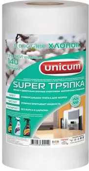 Unicum Супер Тряпка Econom 140шт в рулоне 25*21см зеленая этикетка