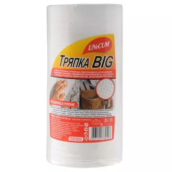 Unicum Супер тряпка с тиснением Вафля BIG 100шт в рулоне