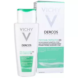 Vichy (Виши) Деркос Интенсивный шампунь-уход против перхоти для нормальных и жирных волос 200 мл
