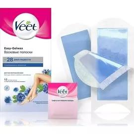 Veet полоски восковые для депиляции для чувствительной кожи N12