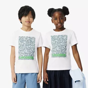 Детская футболка Lacoste из органического хлопка