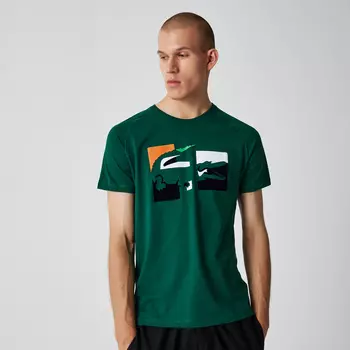 Хлопковая футболка Lacoste