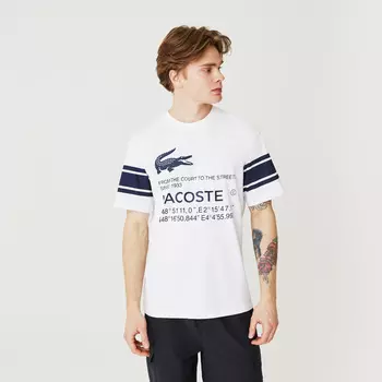 Мужская футболка Lacoste Unisex свободной посадки