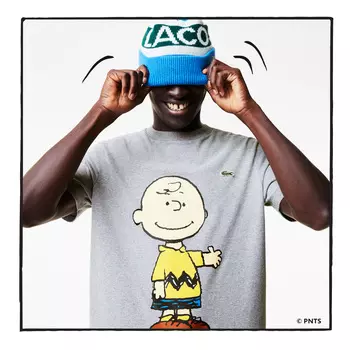 Хлопковая футболка Lacoste X PEANUTS