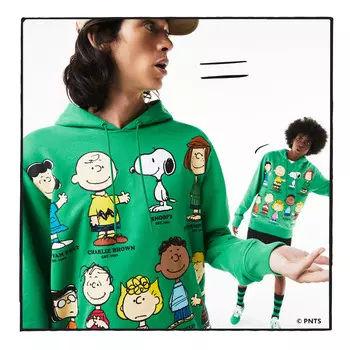 Хлопковая толстовка Lacoste X PEANUTS Unisex