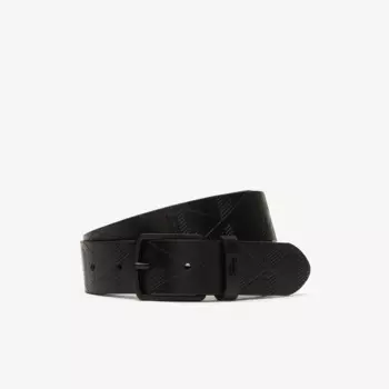 Кожанный ремень Lacoste Monogram