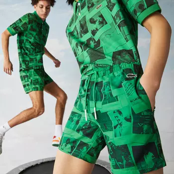 Мужские купальные шорты Lacoste x Polaroid