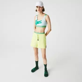 Женский бикини-топ Lacoste с крокодиловым принтом