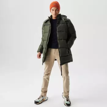 Мужская длинная куртка-пуховик Lacoste