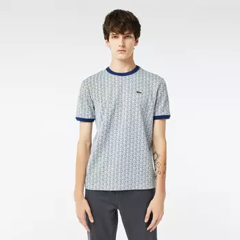 Мужская футболка Lacoste Regular Fit с монограммой