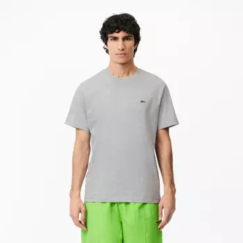 Мужская хлопковая футболка Lacoste с коротким рукавом