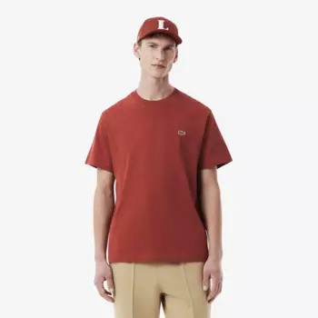 Мужская хлопковая футболка Lacoste с коротким рукавом