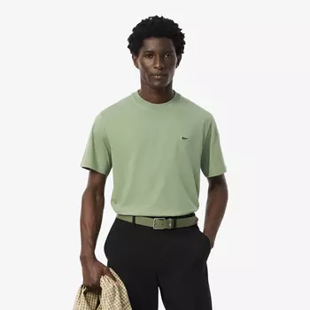 Мужская хлопковая футболка Lacoste с коротким рукавом