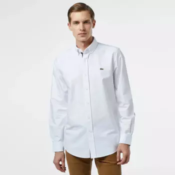 Мужская хлопковая рубашка Lacoste Slim Fit