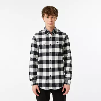 Мужская клетчатая рубашка Lacoste Slim Fit