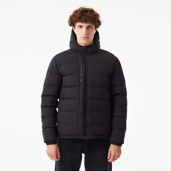 Мужская куртка-бомбер Lacoste на молнии из хлопка