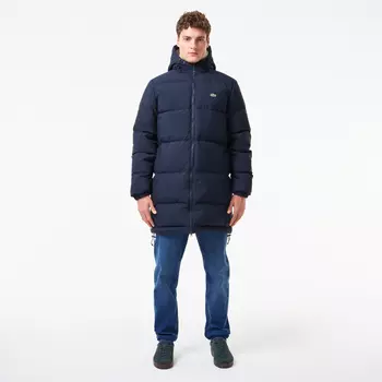 Мужская стёганая куртка Lacoste с капюшоном