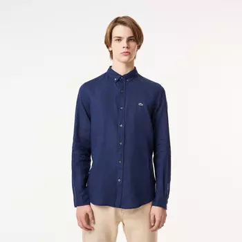 Мужская льнаная рубашка Lacoste