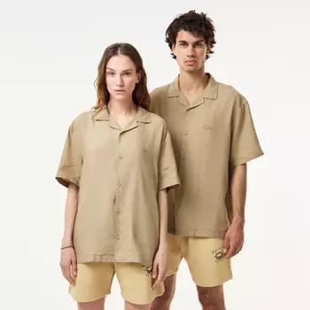 Рубашка Lacoste из смеси льна Unisex