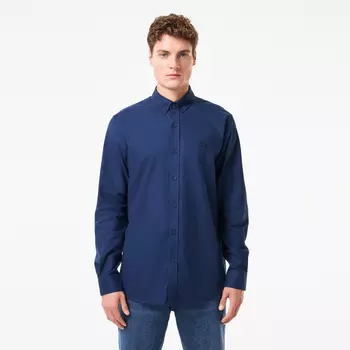 Мужская рубашка Lacoste из смеси хлопка и шерсти