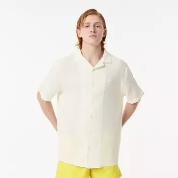 Мужская хлопковая рубашка Lacoste Loose Fit