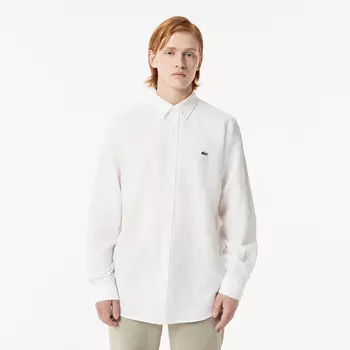 Мужская рубашка Lacoste из смеси хлопка и льна