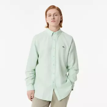 Мужская рубашка Lacoste из смеси хлопка и льна