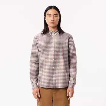Мужская рубашка Lacoste Regular Fit в клетку