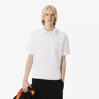 Мужская рубашка-поло Lacoste Loose Fit из плотного хлопка