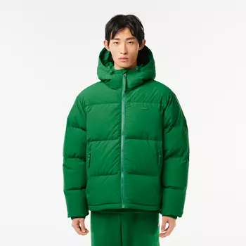 Мужская стеганая водоотталкивающая короткая куртка Lacoste