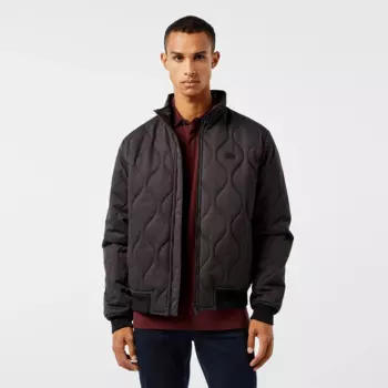 Мужская стёганая куртка Lacoste с высоким воротом