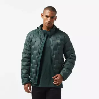 Мужская стёганая куртка Lacoste со скрытым капюшоном