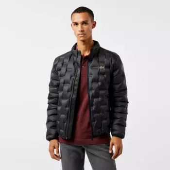 Мужская стёганая куртка Lacoste со скрытым капюшоном